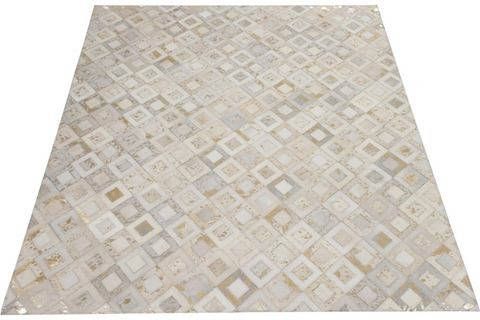 Home affaire Leren vloerkleed Arno elk kleed is uniek, woonkamer