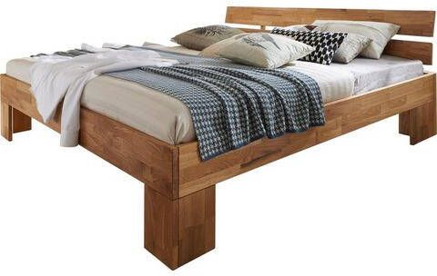 Home affaire Massief houten ledikant Tommy van massief wildeiken, in verschillende breedten, balkenbed, futonbed