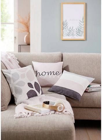 Home affaire Sierkussen Mia 3 verschillende designs in één set(3 stuks )