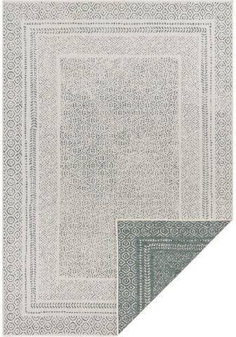 Home affaire Vloerkleed Bernard Geschikt voor binnen en buiten, woonkamer, balkon, terras, tuin, robuust, gemakkelijk in onderhoud, platweefsel, tweezijdig te gebruiken kleed