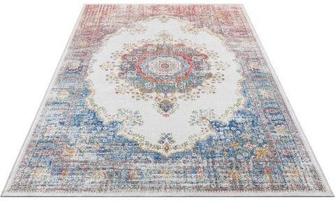 Home affaire Vloerkleed NOLAN Oriënt look, vintage design, antisliplaag, woonkamer, slaapkamer, werkkamer, robuust, onderhoudsarm