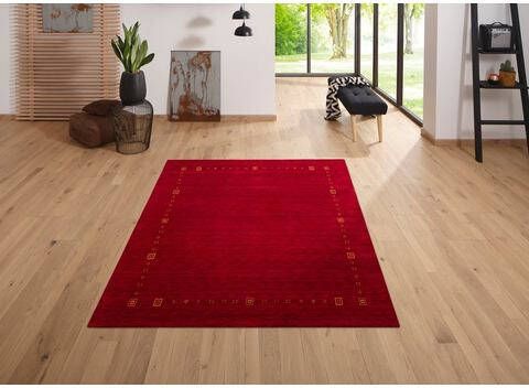 Home affaire Wollen kleed Felia zuivere wol, met de hand geweven, met randdessin, woonkamer