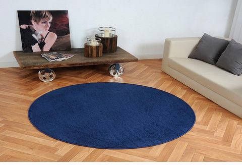 Living Line Vloerkleed Burbon Velours, unikleurig, ideaal in de woonkamer & slaapkamer