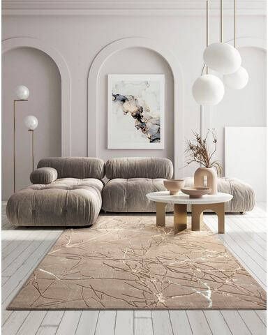 merinos Vloerkleed Creation 50055 Woonkamer vloerkleed, elegant, glanzend, korte pool, behaaglijk, indoor, gemakkelijk in onderhoud, robuust