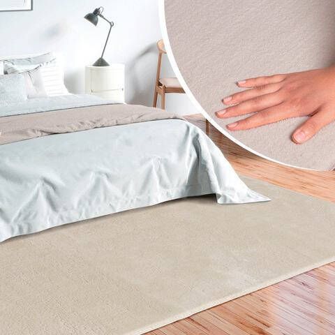 merinos Vloerkleed Loft 37 Woonkamer, vloerkleed van imitatiebont, slaapkamer