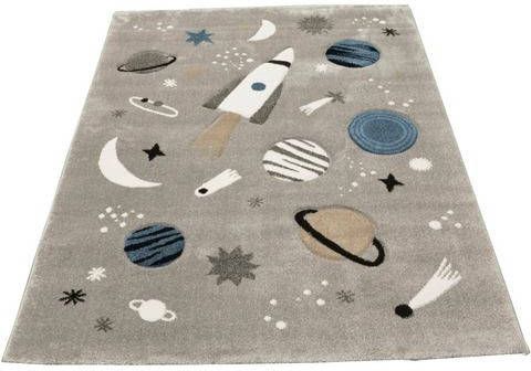 merinos Vloerkleed voor de kinderkamer Indigo Kids 22611 Motief heelal