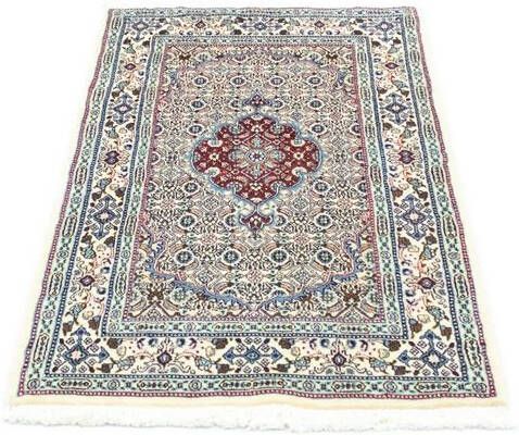morgenland Vloerkleed Moud vloerkleed met de hand geknoopt blauw Perzisch tapijt Classic 118 x 75 cm blauw