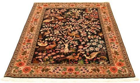 morgenland Vloerkleed Tabriz 50 Raj vloerkleed met de hand geknoopt donkerblauw Perzisch tapijt Tabriz Royal 148 x 100 cm donkerblauw handgeknoopt