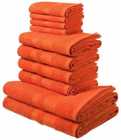 my home Handdoekenset Vanessa met gescheiden rand(set, 10 delig )
