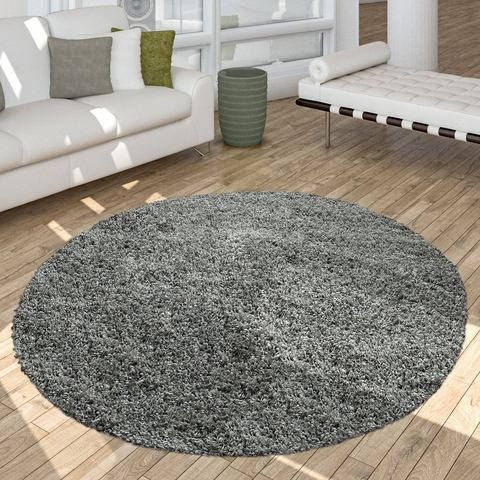 my home Hoogpolig vloerkleed Tripova Unikleurig, zachte pool, ideaal in de woonkamer & slaapkamer