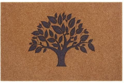 my home Mat Boom Geschikt voor binnen en buiten, kokos look, robuust, gemakkelijk in onderhoud, ingang, antislip, vuilvanger