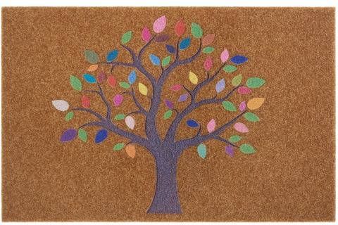 my home Mat Boom multicolour Geschikt voor binnen en buiten, kokos look, robuust, gemakkelijk in onderhoud, ingang, antislip, vuilvanger