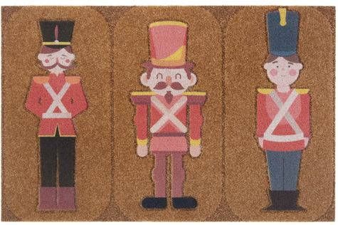 my home Mat Speelfiguren Geschikt voor binnen en buiten, uniform, kokos look, robuust, gemakkelijk in onderhoud, ingang, antislip, kerst