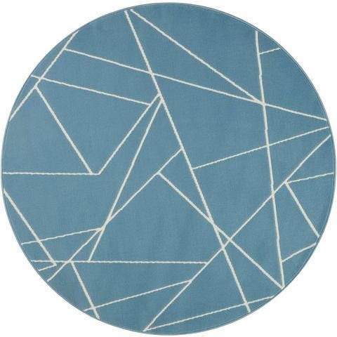 my home Vloerkleed Oswyn Korte pool, geometrisch design, twee gecombineerde kleuren, woonkamer, slaapkamer, werkkamer, robuust, gemakkelijk in onderhoud