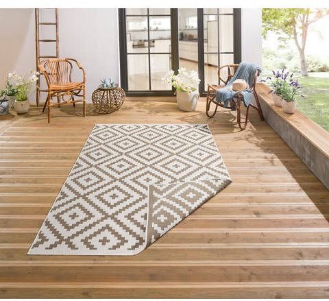 my home Vloerkleed Ronda Sisal look, platweefsel, tweezijdig te gebruiken kleed, geschikt voor binnen en buiten, woonkamer, terras, balkon