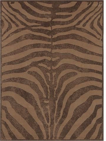 my home Vloerkleed Rufus Korte pool, zebra look, gestreept, afgehecht, woonkamer, slaapkamer, robuust, gemakkelijk in onderhoud