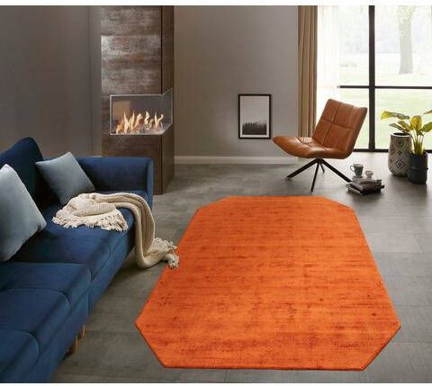 my home Vloerkleed SHIRLEY zachte viscose, zijde look, met de hand geweven, woonkamer