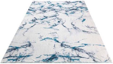 my home Vloerkleed Simone Konijnenbont gevoel, marmer look