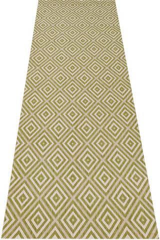 NORTHRUGS Loper Geruit Geschikt voor binnen en buiten, geometrisch design, woonkamer, balkon, terras, robuust, gemakkelijk in onderhoud, platweefsel