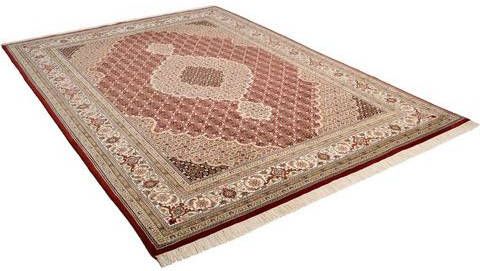 THEKO Oosters tapijt Mahi Tabriz Pool van 30% zijde, met de hand geknoopt, met franje, woonkamer