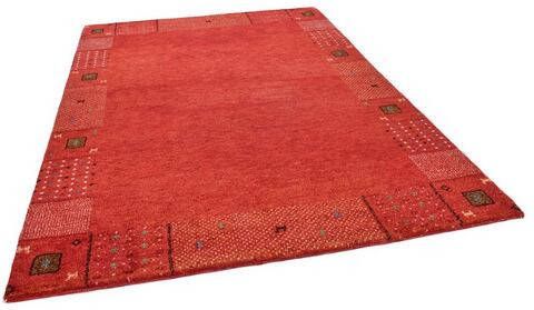 THEKO Wollen kleed Denver 1999 zuivere wol, gabbeh design, met de hand geknoopt, met randdessin, ideaal in de woonkamer & slaapkamer