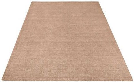 THEKO Wollen kleed Gabbeh uni Handgeweven vloerkleed, zuiver scheerwol, met de hand geweven, ideaal in de woonkamer & slaapkamer