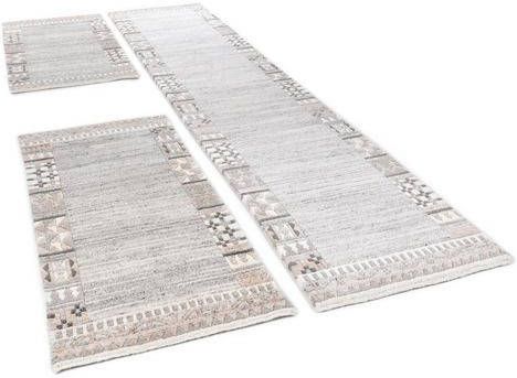 THEKO Wollen kleed Nakarta 6030 zuivere wol, met de hand geknoopt, met randdessin, woonkamer