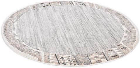 THEKO Wollen kleed Nakarta 6030 zuivere wol, met de hand geknoopt, met randdessin, woonkamer