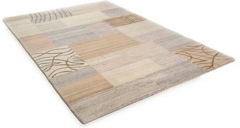 THEKO Wollen kleed Royal Naturel 4028 zuivere wol, handgetuft, ideaal in de woonkamer & slaapkamer