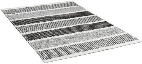 THEKO Wollen kleed TRONDHEIM 03 Handgeweven vloerkleed, platweefsel, zuivere wol, met de hand geweven, gestreept, ideaal in de woonkamer & slaapkamer