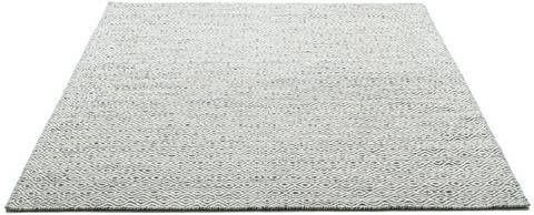 THEKO Wollen kleed Trondheim PO 502 Handgeweven vloerkleed, platweefsel, zuivere wol, met de hand geweven, ruitmotief, ideaal in de woonkamer & slaapkamer(1 stuk )