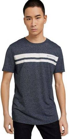 Tom Tailor T shirt met printopdruk sky captain blue