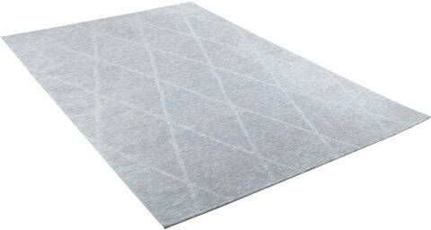 Tom Tailor Vloerkleed Fine Lines Platweefsel, ruitdesign, woonkamer