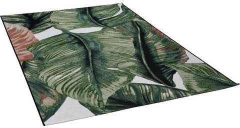 Tom Tailor Vloerkleed Garden Leaf Platweefsel, geschikt voor binnen en buiten, woonkamer