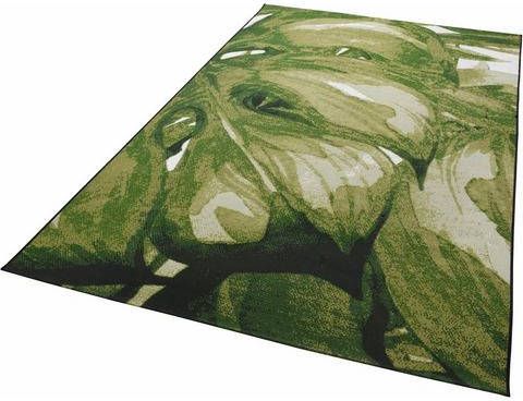 Tom Tailor Vloerkleed Garden Palm Platweefsel, geschikt voor binnen en buiten, woonkamer