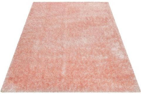 Wecon Home Hoogpolig vloerkleed Shiny Touch Glansgaren, woonkamer