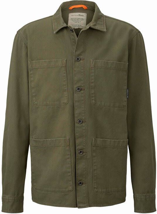 Tom Tailor Denim gemêleerd jack kaki