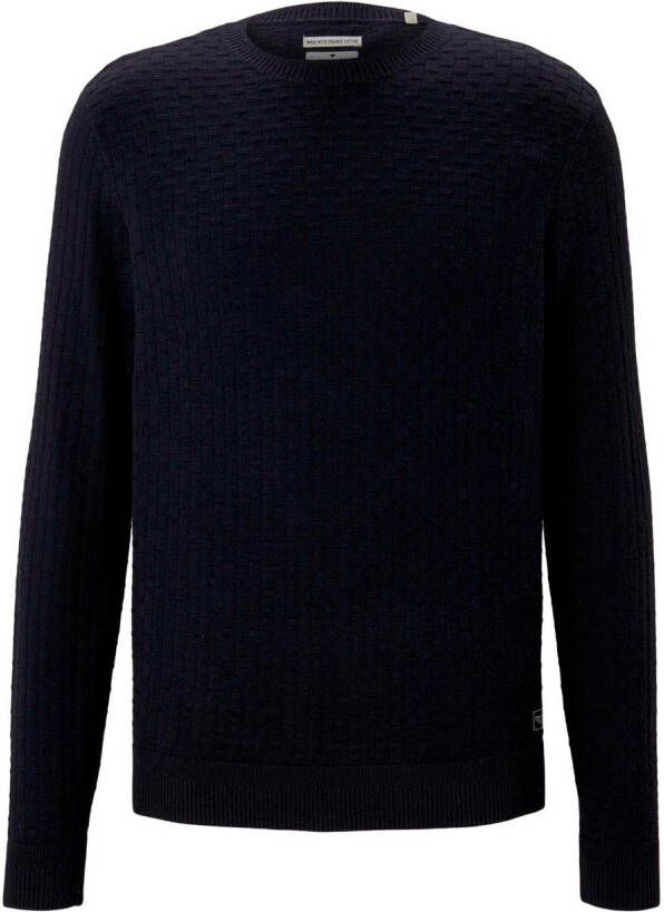 Tom Tailor trui navy melange