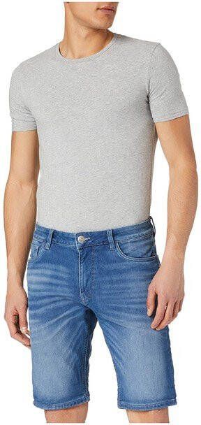 Tom Tailor regular fit jeans short mid stone wash denim