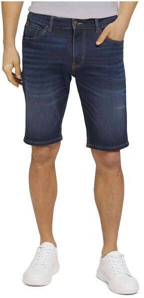 Tom Tailor regular fit jeans short dark stone wash