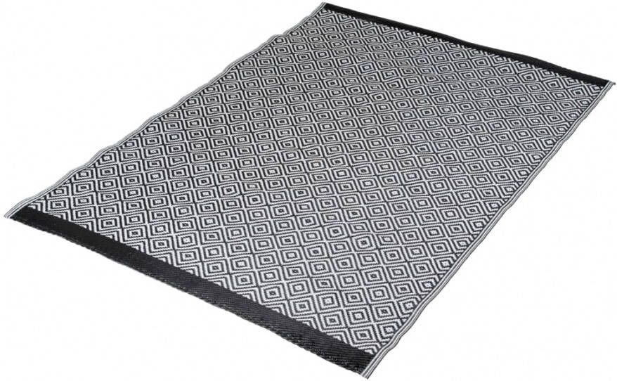 Bo-Camp Bo Camp Buitenkleed Chill mat Beach 1, 8x1, 2 m zwart en wit