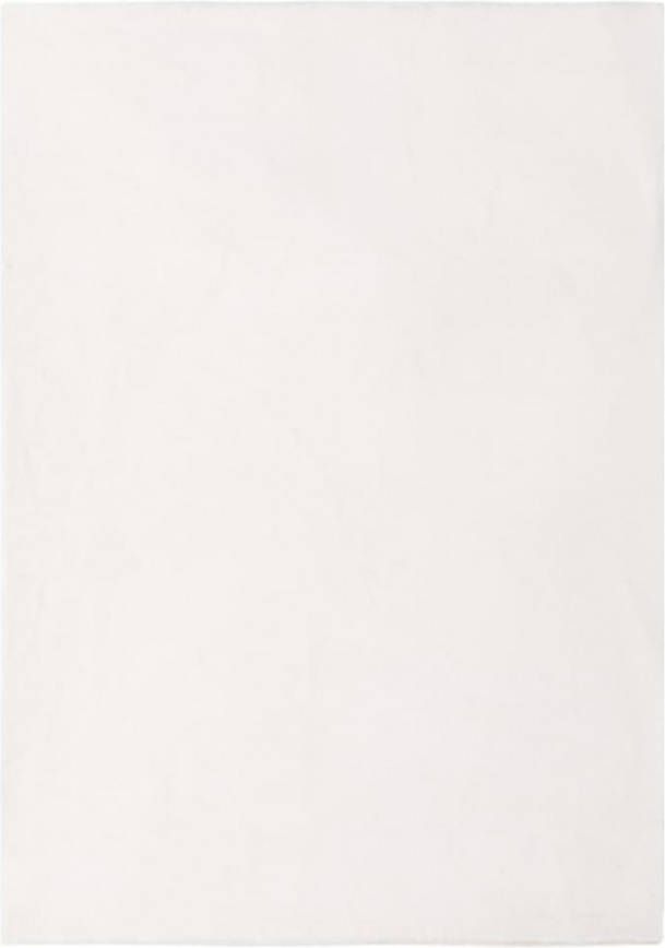 VIDAXL Vloerkleed 180x270 cm kunstkonijnenbont crè, mekleurig