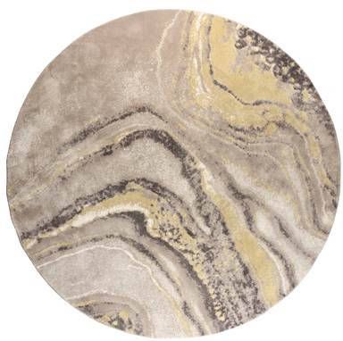 Zuiver Vloerkleed SolarØ240 cm grijs/oker