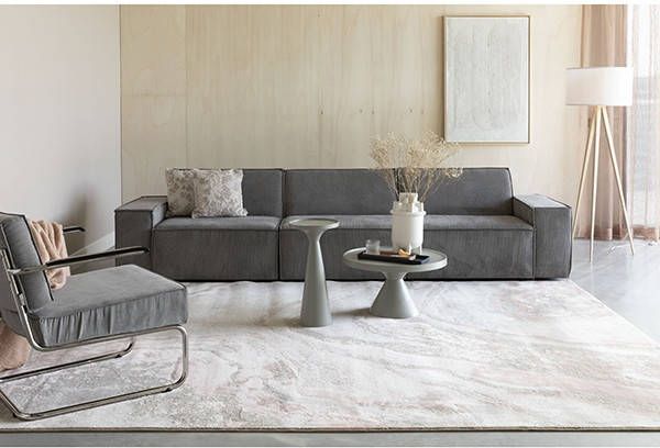 Zuiver Vloerkleed Solar 160x230 cm grijs/roze